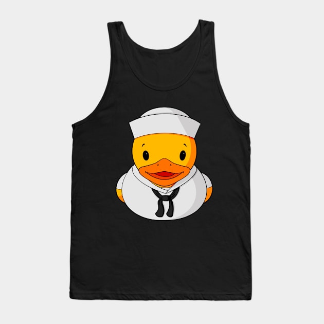 Navy Sailor Rubber Duck Tank Top by Alisha Ober Designs